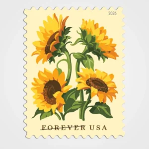 Sunflowers Stamps - Forever First Class Postage Stamps