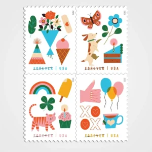 Thinking of You Stamps - Forever First Class Postage Stamps