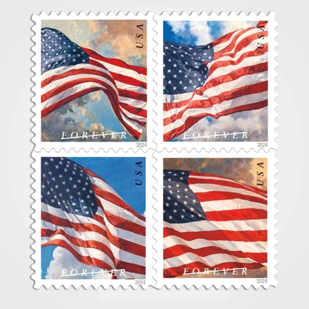 U.S. Flag 2024 Stamps - Forever First Class Postage Stamps