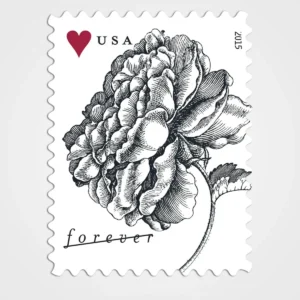 Vintage Rose Stamps - Forever First Class Postage Stamps
