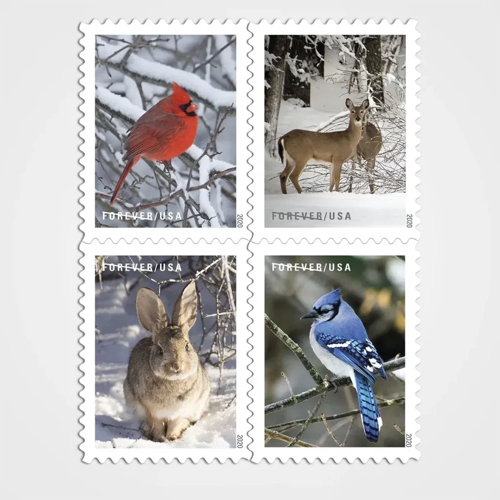 Winter Scenes Stamps - Forever First Class Postage Stamps
