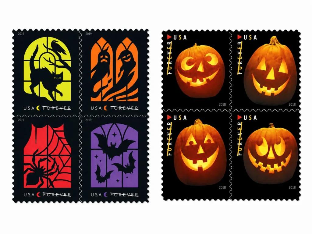 Halloween Forever Stamps – Pumpkin & Spooky Designs